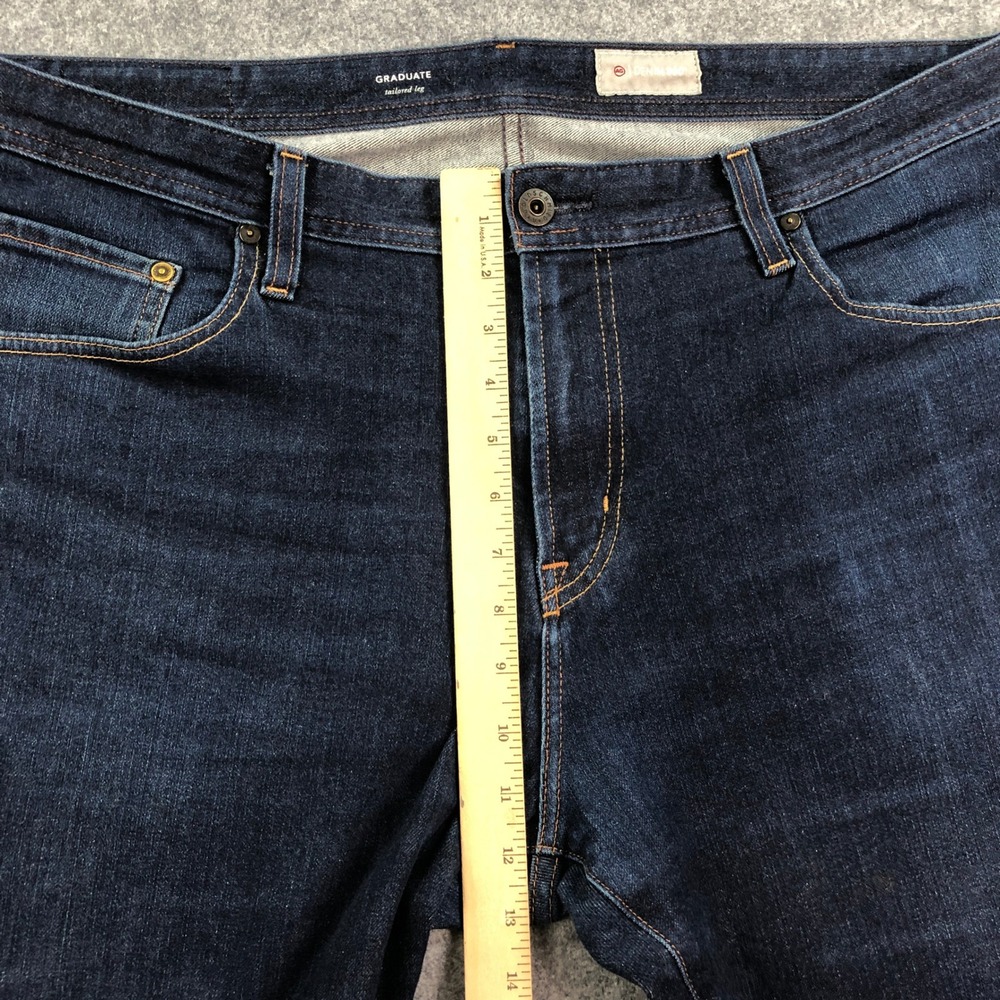 AG GRADUATE Mens Jeans 38x32 (fits 40x29) Tailored Leg Blue Dark Wash Stretch - Picture 10 of 16